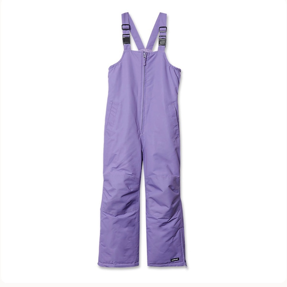 Lands' End Kids Waterproof Snow Bibs - Purple